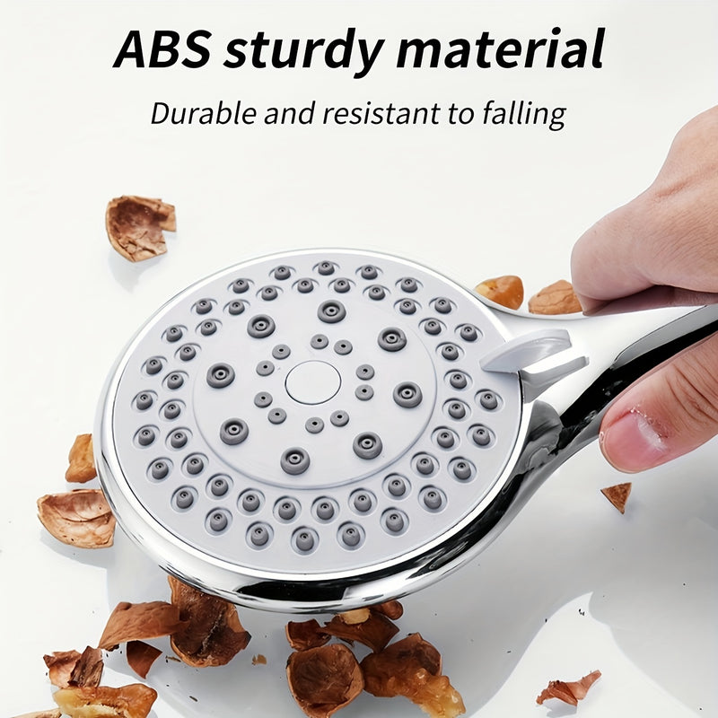Cabezal De Ducha Portátil Con Un Gran Orificio De Salida De Agua, Con Soporte Y Manguera, 5 Modos De Salida De Agua Ajustable, Boquilla De Ducha Para Baño, Rociador De Ducha, Accesorios De Baño, Hardware De Baño