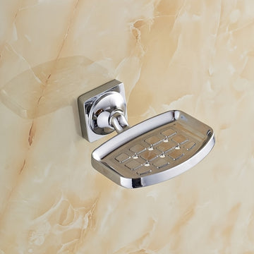 Jabonera para ducha, jabonera de acero inoxidable, jabonera de barra simple, jabonera montada en la pared, jabonera a prueba de herrumbre, soporte de esponja para baño, bañera, fregadero de cocina, dorado, plateado