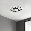 1pc Luz de Techo Dorada con Patrones Geométricos Inspirados en Árabe - Cuadrado, Ajustable, Lujo Moderno, Iluminación Semi-Encastrada para Pasillo, Balcón y Dormitorio, Diseño Cerca del Techo, Cableado Fijo, 110V-240V, Lámpara para Sala de Estar