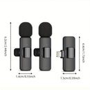 Micrófono de solapa inalámbrico Beekinn - Recargable USB-C, 2.4GHz, plug and play, para iPhone, iPad, Android, grabación de audio y video, transmisión en vivo, entrevistas