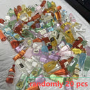 Juego de 20 piezas de decoración de botellas de vino en resina simulada, colores vibrantes mezclados, ideal para manualidades, accesorios de barra, fundas de teléfono, horquillas, aretes y decoraciones de fiesta
