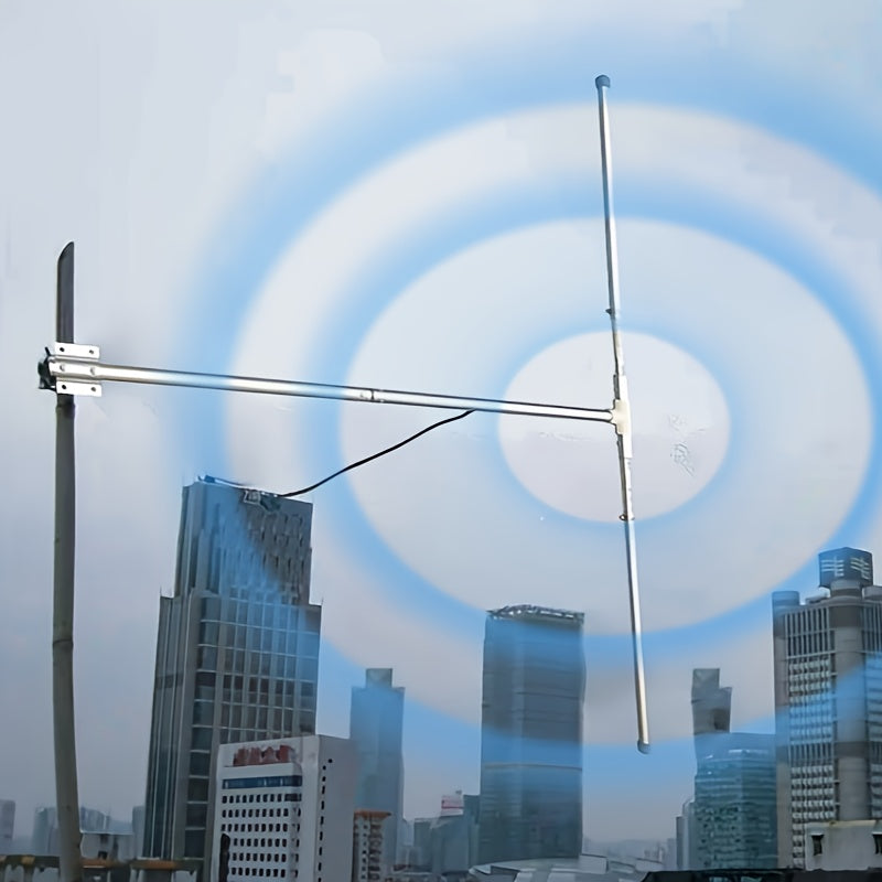 Antena de Radio FM/HD de Largo Alcance para Exteriores 88-108MHz - Poste Ajustable de Aleación de Aluminio, Conector PL259 Macho, Entrada Máxima de 150W, VSWR <1.3 para Receptores Onkyo Yamaha Marantz - Recepción Mejorada del Señal, Instalación Fácil, An