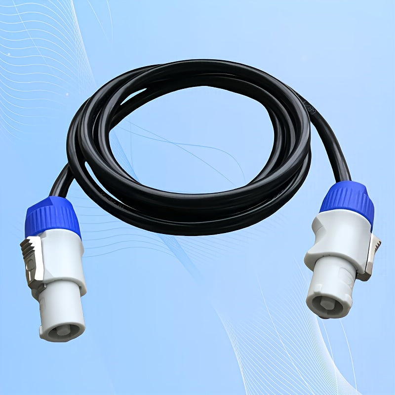Cable de alimentación de 3 hilos de 20A con conectores masculinos/femeninos, 6Gbps, para equipo de audio y video HD, salidas de iluminación de escenario, alta calidad y compatible con cables de alimentación AC, cable de alimentación para equipo de video,