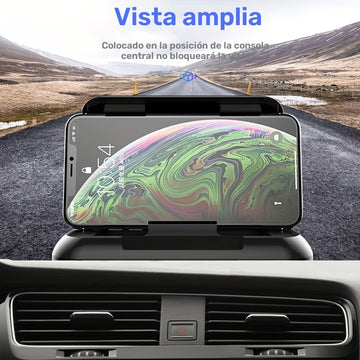 Soporte Universal para Teléfono en el Auto - Sostén Seguramente tu Teléfono en su Lugar con Compatibilidad Universal - Se Adapta Perfectamente a iPhone, Samsung Galaxy y Más Modelos Populares de Teléfonos
