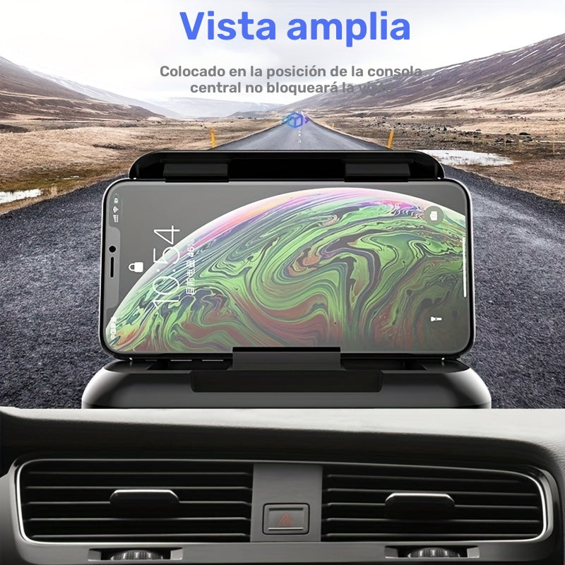 Soporte Universal para Teléfono en el Auto - Sostén Seguramente tu Teléfono en su Lugar con Compatibilidad Universal - Se Adapta Perfectamente a iPhone, Samsung Galaxy y Más Modelos Populares de Teléfonos