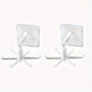 1, 2 o 4 ganchos giratorios 360° sin taladro, organizador multifuncional para colgar cucharas, cuchillos, tenedores, cepillos, espátulas, llaves, lentes, joyas, accesorios, sombreros y más, ideal para cocina o baño