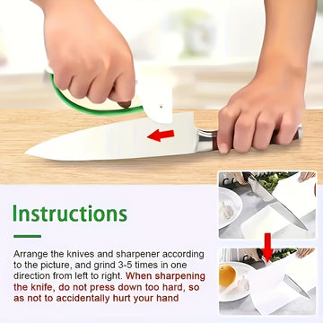 1 pieza de afilador de cuchillos de acero tungsteno de PVC - Herramienta de afilado manual para cuchillos de bolsillo, cuchillas dentadas, hachas y sables - Restaura y reparo cuchillos de cocina, kit de afilado de cuchillos, afilador de cuchillos de bols
