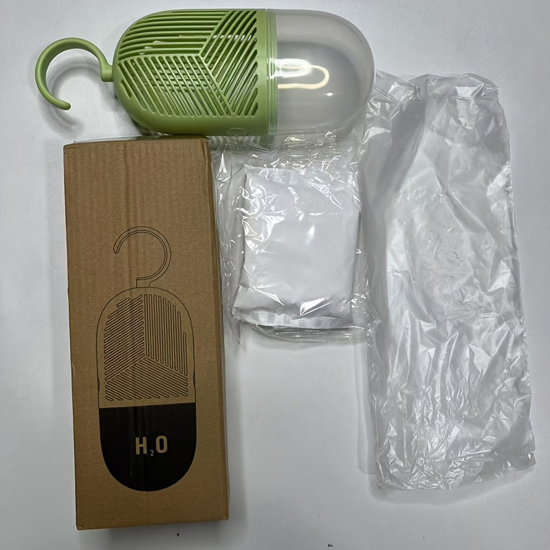 Deshumidificador no eléctrico 2025, último modelo - Uso manual fácil, menor pérdida de humedad, ideal para armarios y espacios pequeños, diseño portátil con tapa transparente, absorción de humedad eficiente, deshumidificador para armarios | Diseño minima