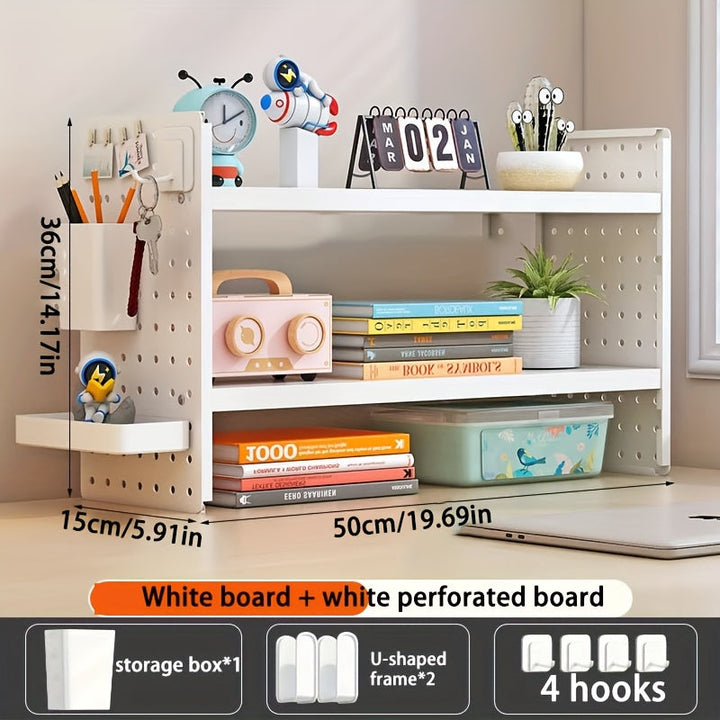 Juego de 8 Piezas de Estante Organizador Multifuncional con Ganchos Flexibles para Sala, Estudio y Cocina – Diseño Ajustable, Resistente y Duradero, Ideal para Herramientas, Utensilios, Accesorios y Decoración del Hogar