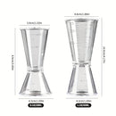 2 piezas, copa medidora transparente de 40/10CC, mezclador para cócteles, onzas, utensilios de cocina y bar, suministros para fiestas