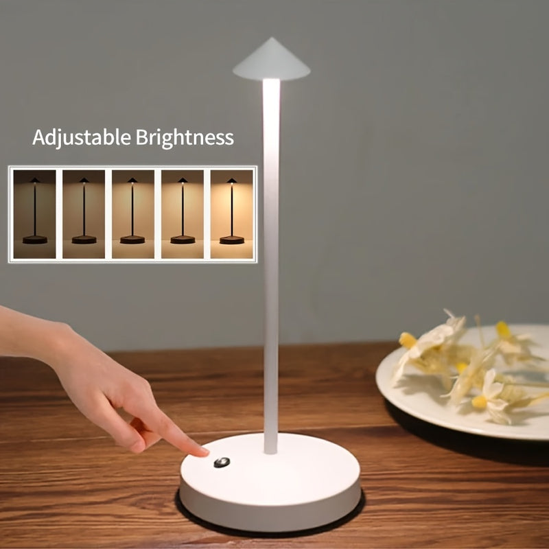 Linterna LED Táctil de 3 Colores Regulable con Carga USB, Luz Ambiente para Comedor y Fiestas - Ideal como Regalo de Año Nuevo o Presente Festivo