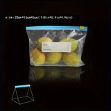 10pcs Bolsas de Almacenamiento de Alimentos Reutilizables Engrosadas con Cierre Deslizante - Transparentes, a Prueba de Humedad y Polvo, Mantenedores de Frescura para Refrigerador, Congelador y Organización de Despensa, Material PE de Fácil Sellado, Orga