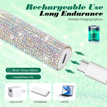 Lámpara LED portátil para uñas, secador de esmalte en gel de secado rápido, recargable por USB con batería de 250mAh, luz de manicura manual para dedos y pies, regalo para el Día del Amor y la Amistad