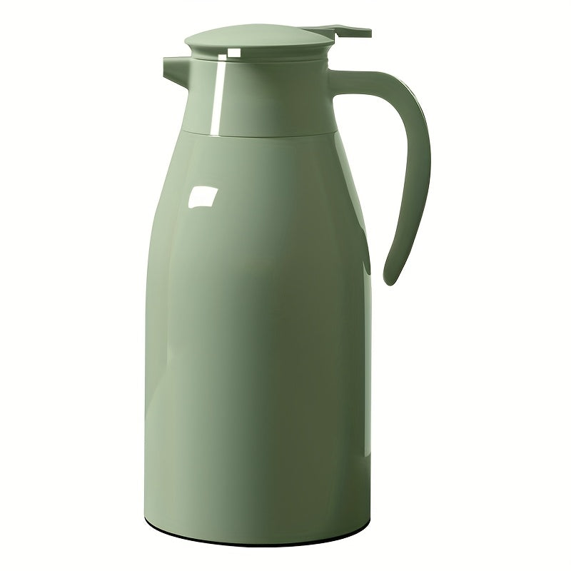 1pc Tetera de Doble Pared con Aislamiento al Vacío de 64oz/2000ml, Mantiene Caliente por 12 Horas y Fría por 24 Horas, Ideal para Autocaravanas, Camping, Picnics, Oficina y Hogar