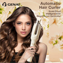 Rizador de cabello automático GENAI, rizador de 28mm con 4 modos de temperatura ajustable, rizador inteligente con sensor, apagado automático en caso de enredo o atasco
