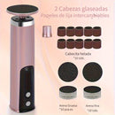 Removedor eléctrico de callos de 6 velocidades ajustables con pantalla LCD - Batería de litio recargable, sin aceite, herramienta de cuidado para pies de uso doméstico, dispositivo para el cuidado de los pies | Cuidado moderno de los pies | Ajustable, he