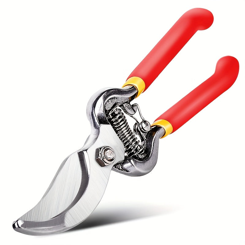 1pc Tijeras de Poda OUDISI Profesionales - Tijeras de Jardín de Acero al Carbono con Mango Antideslizante, Agarre Ergonómico Cómodo y Resorte de Rebote para una Jardinera Sin Esfuerzo, Herramienta Manual Resistente para Uso Doméstico y Profesional, Tijer