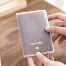 1 portapapeles de PVC duradero - Funda resistente al agua y a los arañazos con acabado mate, frente transparente para fácil identificación de documentos, ideal para viajes y negocios, 18.49 cm x 5.31 cm
