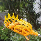 Recogedor de Frutas Resistente con Empuñadura Ergonómica - Herramienta Ligera para Cosecha en Jardín, Polipropileno No Tóxico para Huerto, Granja y Hogar - Equipo Manual para Recoger Manzanas, Bayas, Ciruelas y Duraznos - Mango de Recolectora, Construcci