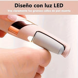 Amoladora Eléctrica para Pies - Dispositivo de Pedicura con Motor Potente y Batería de Litio Duradera, Portátil y Compacta - Sin Necesidad de Alcohol, Herramientas de Uñas para Hombres y Mujeres, Diseño Elegante, Construcción en Plástico