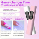 1pc Lámpara LED Portátil para Uñas, Recargable por USB, Secador de Esmalte Rápido con Temporizador Digital y Manualidad Mini para Viajes, Ideal para el Hogar