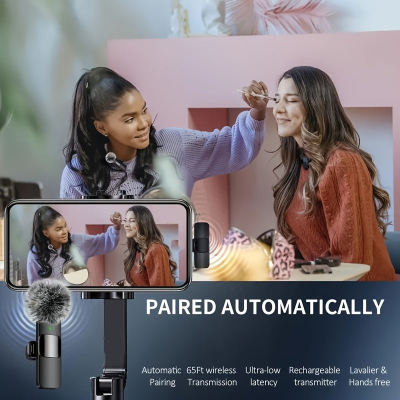 Microfono Lavalier sin varillas: con Protector de Viento Avanzado, Compatible con USB-C, Plug and Play, Reducción de Ruido, para YouTube y Transmisiones en Vivo