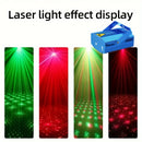 Luces láser de escenario LED alimentadas por USB con control remoto, acabado cepillado portátil proyector láser para decoración, modo de doble potencia, tensión de operación ≤ 36V, potencia láser <0.4mW - Iluminación de efecto de cielo estrellado