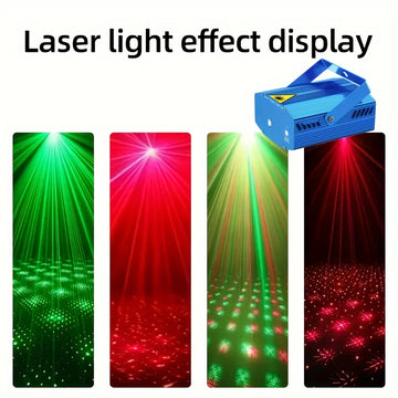 Luces láser de escenario LED alimentadas por USB con control remoto, acabado cepillado portátil proyector láser para decoración, modo de doble potencia, tensión de operación ≤ 36V, potencia láser <0.4mW - Iluminación de efecto de cielo estrellado