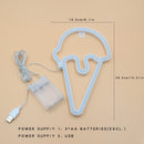 1 unidad de luces LED en forma de cono de helado rosa dorado, operadas por USB y baterías: decoración novedosa y elegante para bares en casa, fiestas y ventanas. Ideal para agregar un brillo festivo en Navidad, San Valentín o cualquier ocasión especial