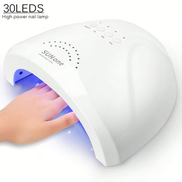 Lámpara de uñas Sun One - LED de alta potencia, sensor inteligente, temporizador de 3 modos, plástico hipoalergénico, secador de uñas profesional para resina y gel, cuidado de uñas | Lámpara de uñas moderna | Diseño elegante, secador de uñas