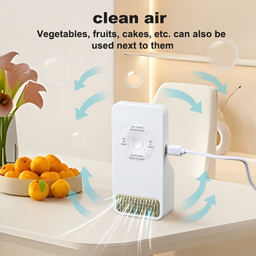 Purificador de Aire Inteligente Compacto con Indicador de Aire Limpio - Alimentado por USB, Eficiente y Seguro, Operación Multimodo para Hogar, Cocina, Baño, Áreas de Mascotas - Ideal para Cajas de Arena de Gatos y Casas de Perros