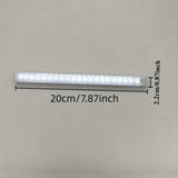 Conjunto de 8 Luces LED con Sensor de Movimiento para Armarios, Recargables por USB y Batería (200mAh), Ahorro de Energía Montadas en la Pared para Cocina, Guardarropa, Escalera, Pasillo y Estante - Diseño Blanco Elegante y Moderno