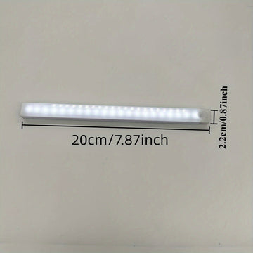Conjunto de 8 Luces LED con Sensor de Movimiento para Armarios, Recargables por USB y Batería (200mAh), Ahorro de Energía Montadas en la Pared para Cocina, Guardarropa, Escalera, Pasillo y Estante - Diseño Blanco Elegante y Moderno