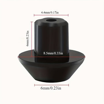 16 piezas de Pies Antideslizantes para Rejilla de Quemador de Estufa de Gas - Piezas de Repuesto Negras para Cocinar con Seguridad, Compatibles con Hornos de Gas, Fácil Instalación para un Desempeño Suave en la Plancha