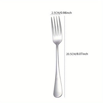 1pc "Te Amo Muchísimo" Tenedor de Acero Inoxidable Grabado - Pulido Espejo, Duradero y Apto para Lavavajillas - Regalo Romántico Ideal para Novio, Novia, Esposo, Esposa en Aniversario, Día de San Valentín, Cumpleaños, Navidad