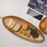 Bandeja elegante de snacks nórdicos dorados - Bandeja de madera de estilo para dulces, chocolate y más, ideal para decorar la sala de estar o la mesa de la casa, bandeja de dulces