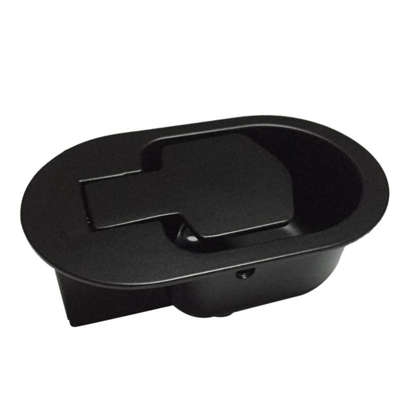 Asidero de asiento cromado redondo negro - Negro