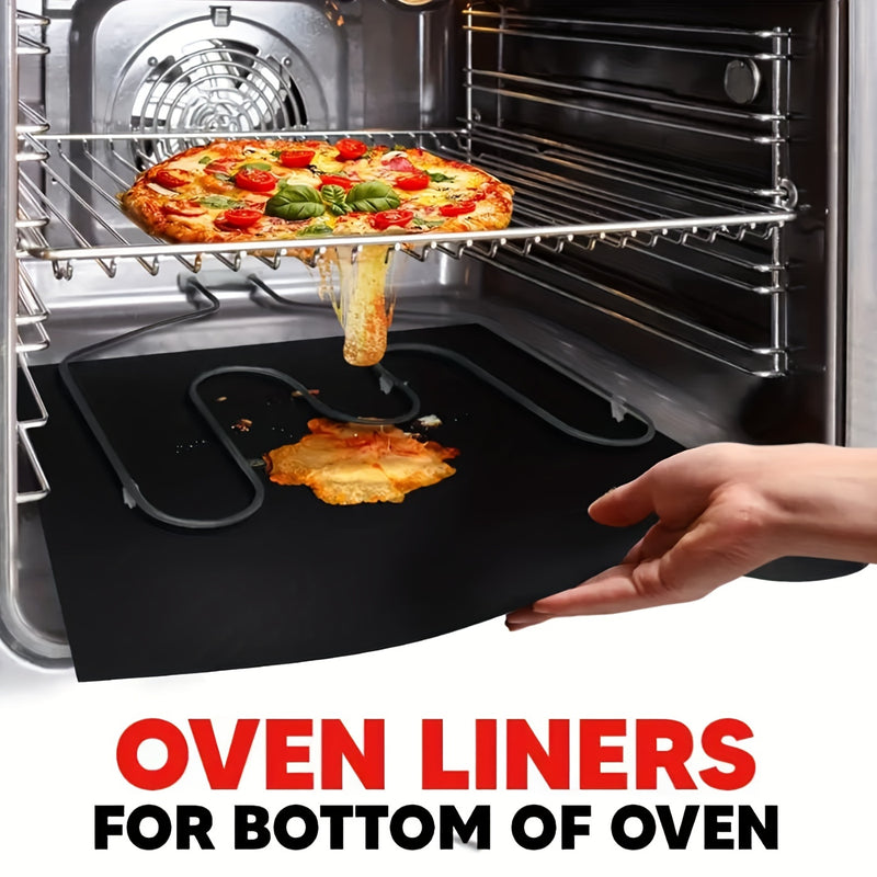 1/2pcs Revestimientos Antiadherentes para Horno Eléctrico para Fondo de Horno Grueso y Resistente para Alfombrilla de Horno para Fondo de Horno para Parrilla Eléctrica y de Gas Accesorios para BBQ Recuerdos de Fiesta Esencial para Vacaciones de Haya