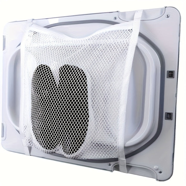 Bolsa de Lavandería de Malla Versátil con Cremallera - Ideal para Zapatillas y Ropa, Tela de Panal Reutilizable, Se Adapta a la Mayoría de Secadoras, Bolsas de Lavandería