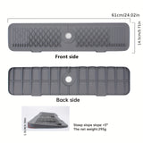 1 Protector de Salpicaduras para Grifo de Cocina de Silicona, 60.96x14.48 cm, Antisalpicadero, Fácil de Limpiar, Bordes Plegables, Secado Rápido, Apto para Cocina, Baño, Casa de Campo, RV, Accesorio de Cocina