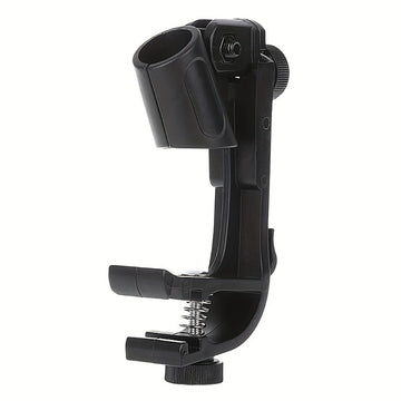 4 soportes ajustables para micrófonos de batería, sujetadores antichoque para aro de tambor, abrazaderas para micrófono de instrumentos musicales