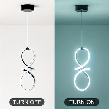1 pieza de lámpara de techo LED moderna con diseño metálico elegante - Ideal para sala de estar, café, dormitorio, cocina y pasillo - Perfecto para regalos de inauguración de hogar, decoración moderna del hogar | Acabado metálico elegante | Construcción