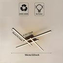 Lámpara de techo LED moderna - Candelabro de metal negro ajustable con acabado pulido, montaje cercano al techo para dormitorios, salas de estar, cocinas, pasillos y más, iluminación de sala de estar | Iluminación contemporánea | Lámpara de techo de meta