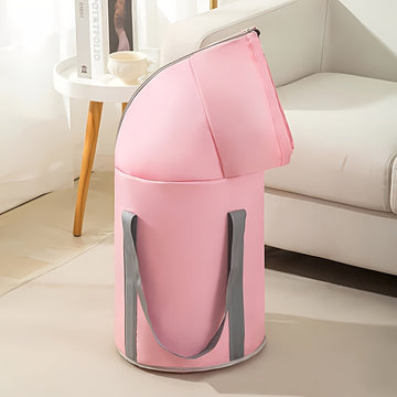 Baño de pies plegable y portátil con mango ergonómico y almohadilla extraíble - Sin formaldehído, material de PVC no tóxico para el hogar, dormitorio, viajes y camping - No requiere electricidad, spa de pies portátil para relajación y autocuidado, herram