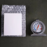 Termómetro de horno de acero inoxidable KT THERMO 1pc/2pcs, escala dual 50-300°C/100-600°F, sin batería, para barbacoa, horneado, cocción de carne, utensilio de cocina para Navidad, Halloween, Acción de Gracias