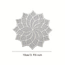 6pcs, Posavasos de Hoja del Árbol de la Riqueza, Tapete Aislante para Decoración de Mesa de Comedor en Casa