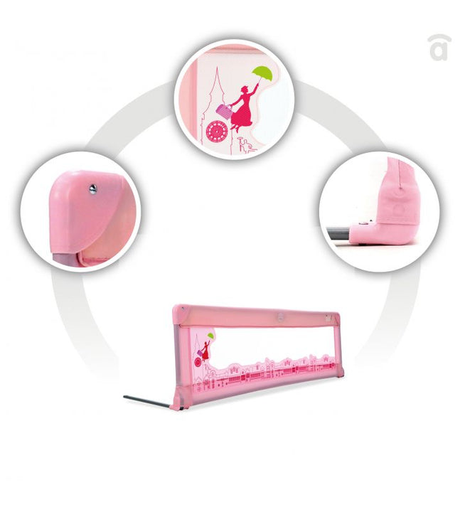 BARANDA CUNA 90 CM ROSADO - 18809 ASALVO