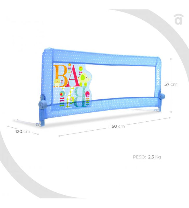 BARANDA BED RAIL 2 IN 1 BABY AZUL - 18762 ASALVO