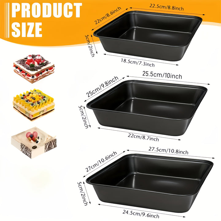Bandeja de Horneado de Acero al Carbono Resistente - Apta para Horno, Freidora de Aire y Lavavajillas - Antiadherente y Antioxidante - Bandeja Rectangular para Galletas, Pizza y Asados - Fácil Limpieza - Gran Capacidad para Cocinas Domésticas y Comercial