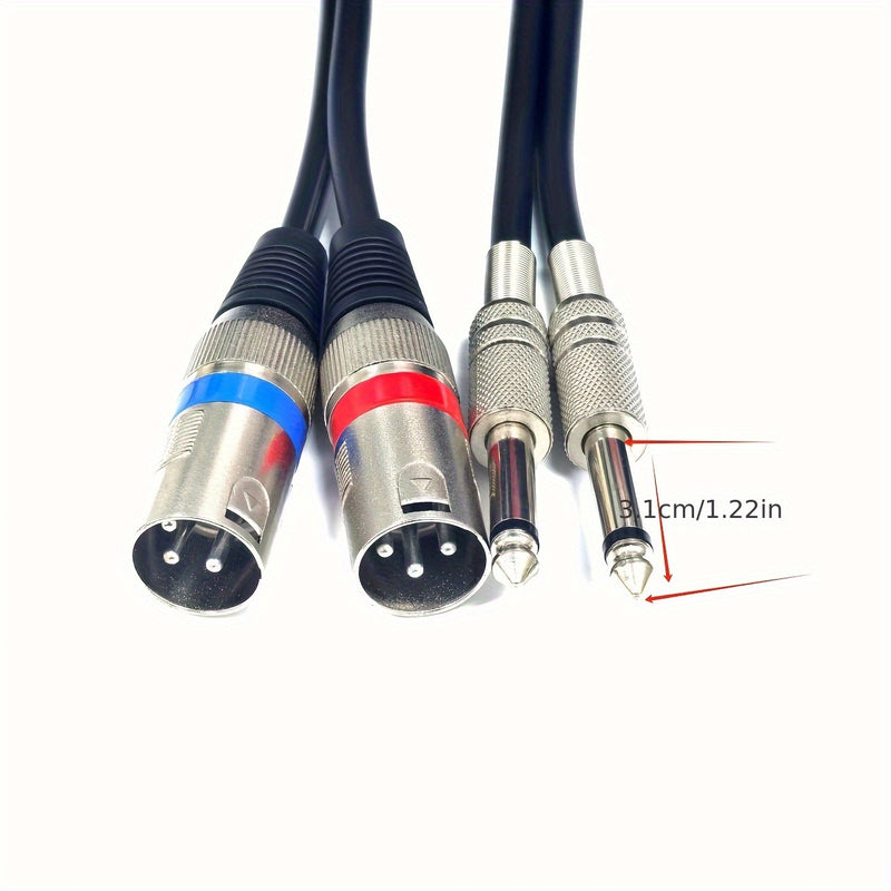 6mm Doble Raya/Doble 6,5mm a Doble Rey Masculino, Par Independiente de 6,5mm/Rey Masculino
